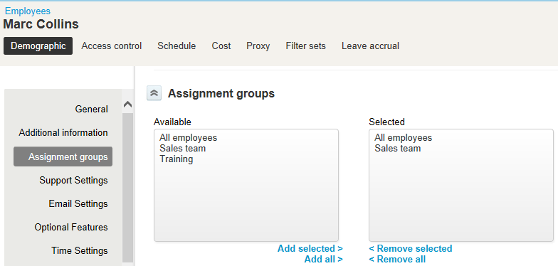 Assignment Group Picker