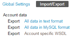 Generate account specific WSDL