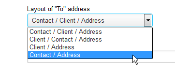 Suppress Client Name in Invoice Layout “To” Address